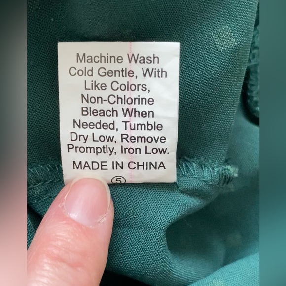 Ladies M Green Eyelet SHEIN Summer Dress - Picture 4 of 4